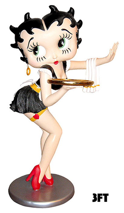 Betty Boop Waitress With Tray Display Figure
